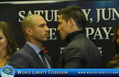 MIGUEL COTTO AND SERGIO MARTÍNEZ WORLD MIDDLEWEIGHT CHAMPIONSHIP NYC Press Conference at MSG 3/11/14