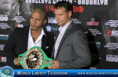 Miguel Cotto Vs Daniel Geale For WBC Middleweight Championship PR Conf @ Club 40/40