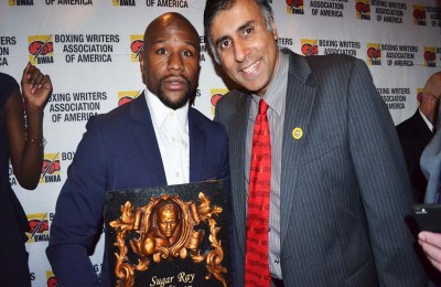 Floyd Mayweather Boxing Great Receives his 3rd Boxing Writers Association of America Award-2016