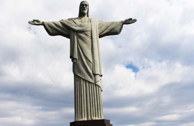 Christ the Redeemer (Cristo Redentor)  7th wonder of the World in Rio de Janeiro Brazil-2017