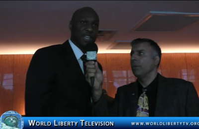 Interview with Lamar Odom 2 Time NBA Champ at NYC Basketball Hall of Fame Dinner-2017