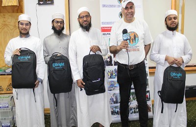 Humanitarians of the World Inc., Back Pack Presentation to Youths of An-Noor Cultural Center NY-2023