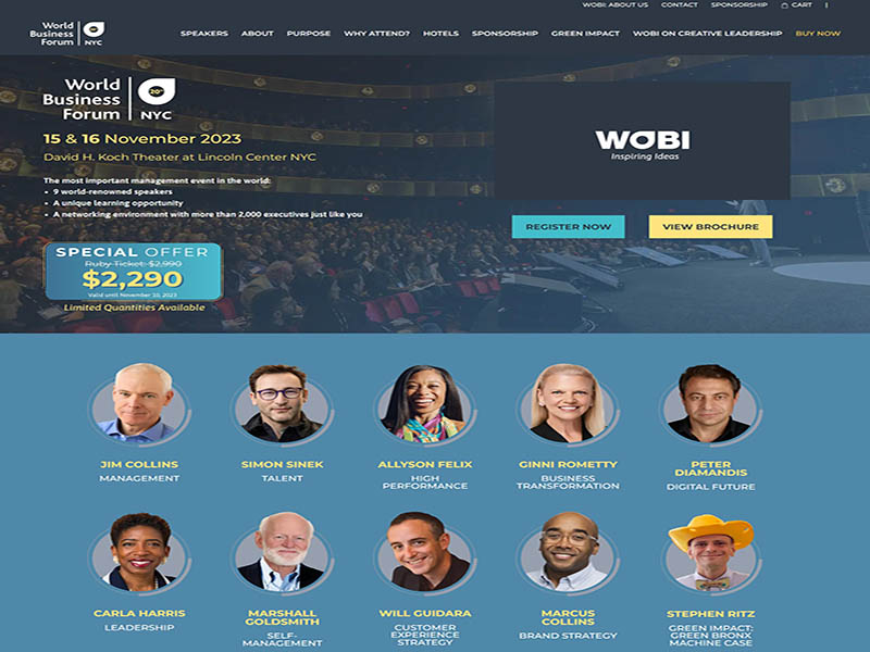 World Business Forum (WOBI) at David Koch Theatre NYC2023 World